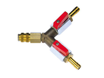 Adaptor / Cut-off valve with pn. connection