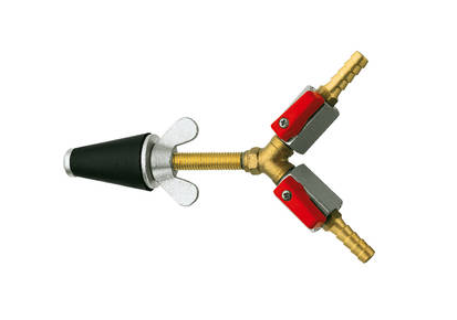 Conical shape with 2 ball valves, Size 1