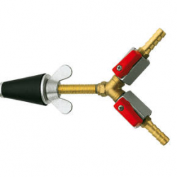 Conical shape with 2 ball valves, Size 1