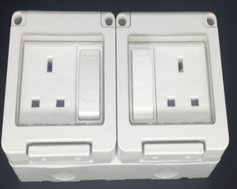 WP406 - 13A 2GANG SWITCH SOCKET OUTLET WEATHERPROOF ADMORE