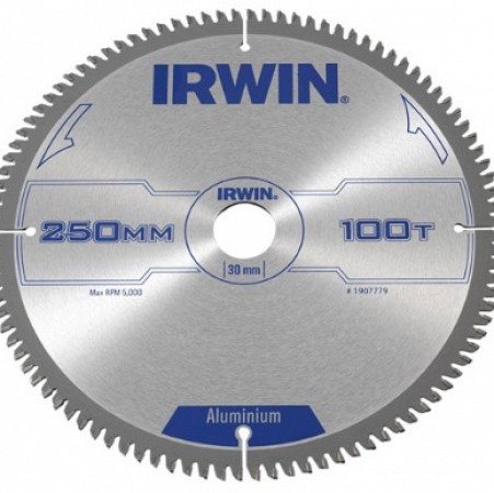 IRWIN 1907779 PROFESSIONAL ALUMINIUM CIRCULAR SAW BLADE; 250X100TX30MM