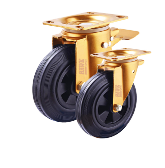 HAWK PRO GOLDEN BLACK WHEEL WITH PLASTIC HUB