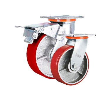HAWK PRO RED CASTER WHEEL PU SWIVEL