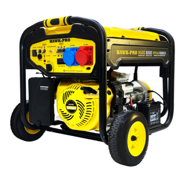 HAWKPRO USA GASOLINE GENERATOR - 8.5KW (Dual Phase)